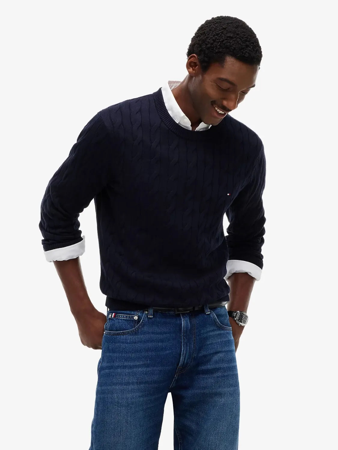 pull-tommy-hilfiger-marine-homme-MW0MW33132DW5-face