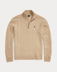pull-torsade-ralph-lauren-beiege-laine-a-plat