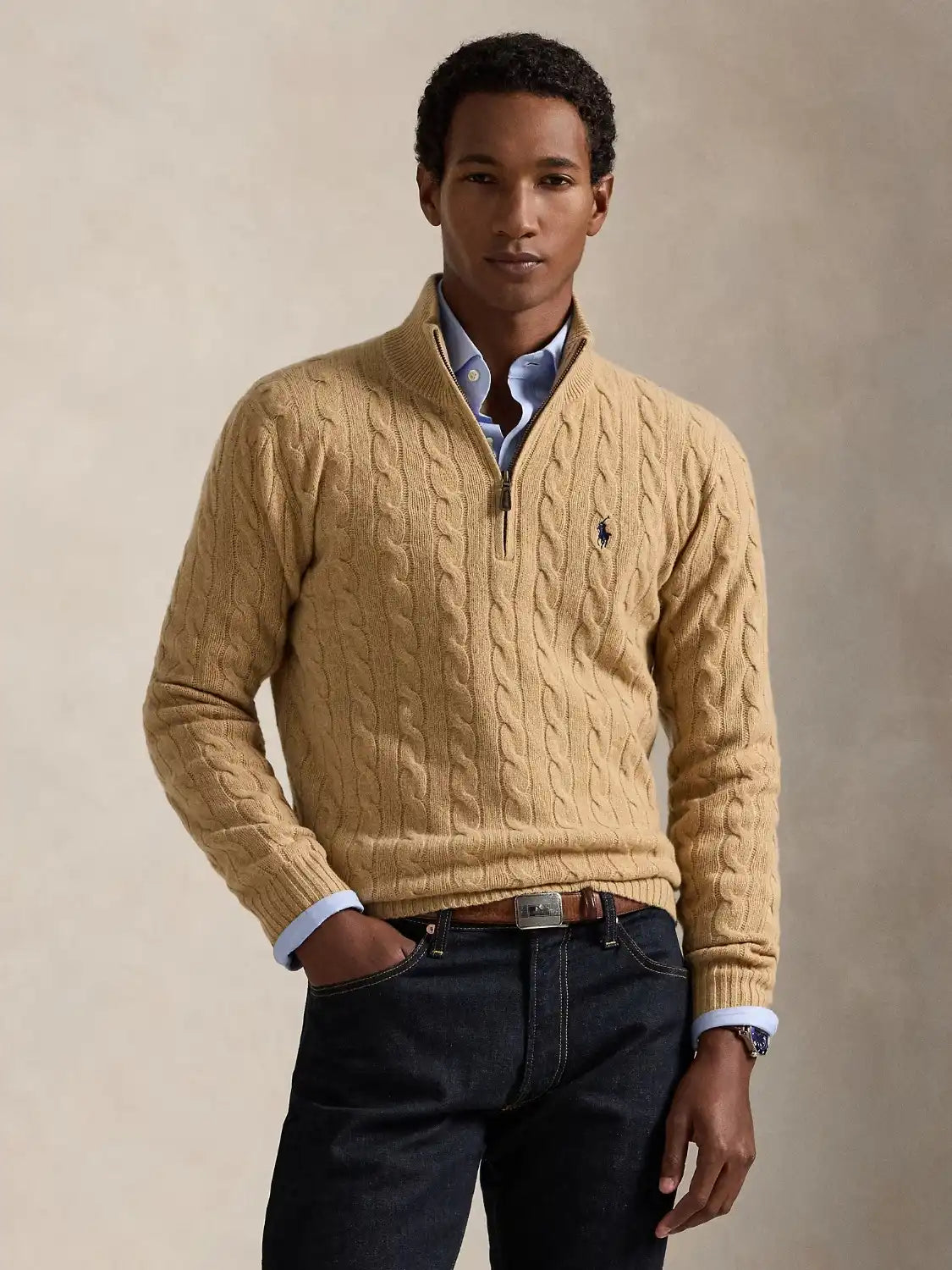 pull-torsade-ralph-lauren-beiege-laine-face
