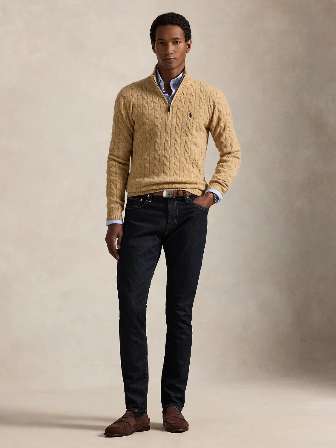 pull-torsade-ralph-lauren-beiege-laine-porte