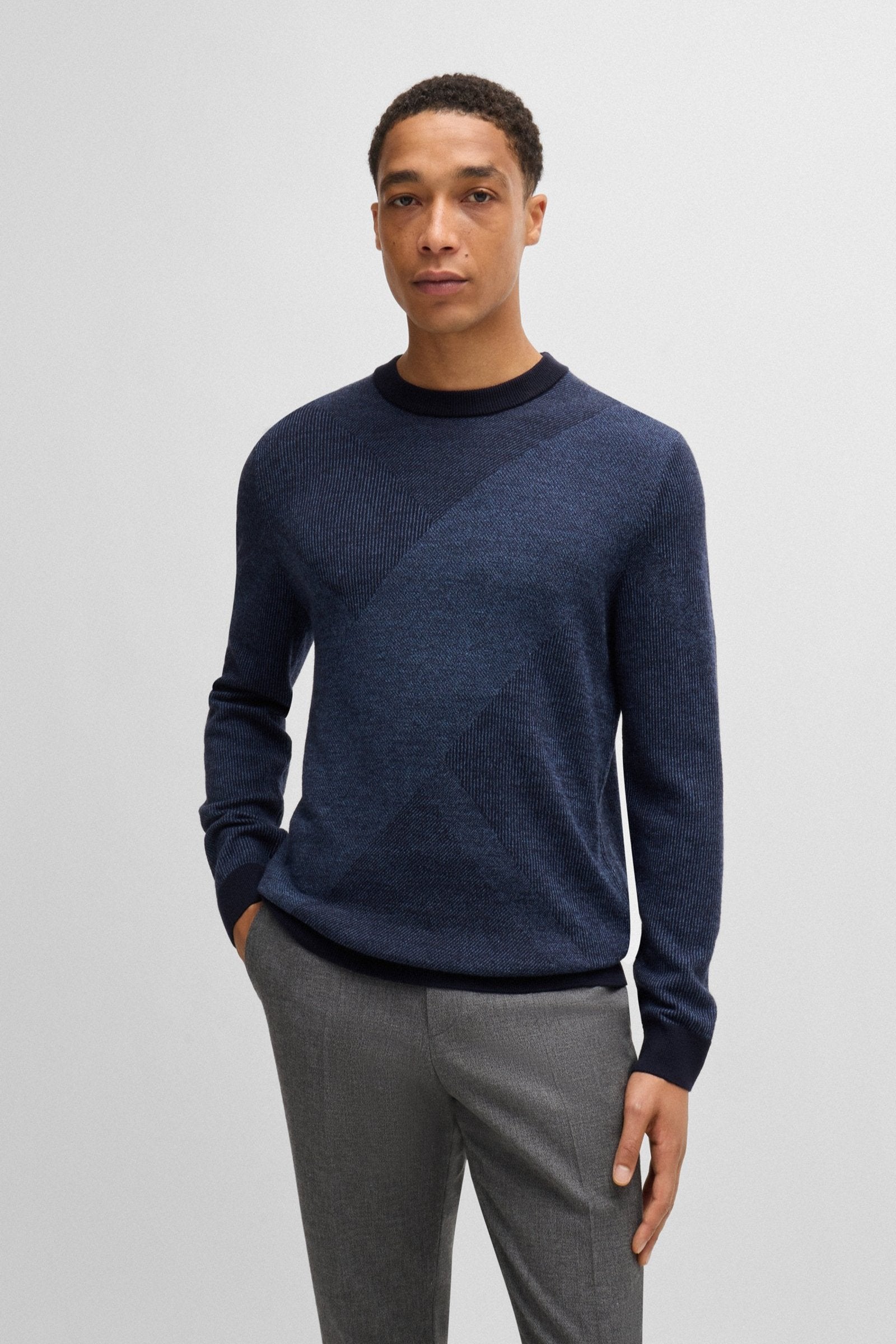 Pull BOSS marine homme | Georgespaul                