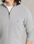 Pull demi-zip Ralph Lauren gris