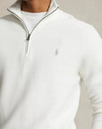 Pull demi-zip Ralph Lauren blanc - Georgespaul