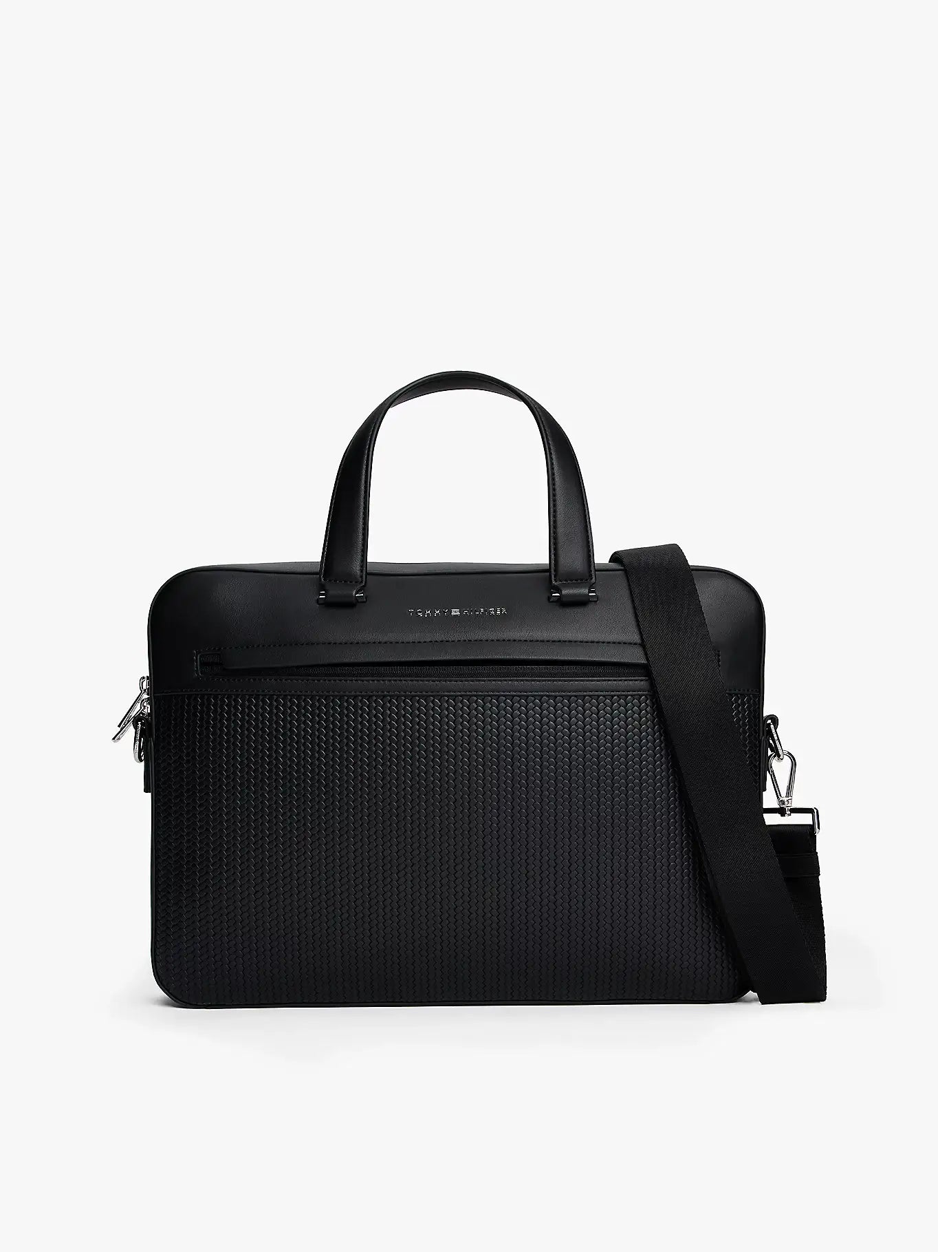 sacoche-ordinateur-tommy-hilfiger-noire-face