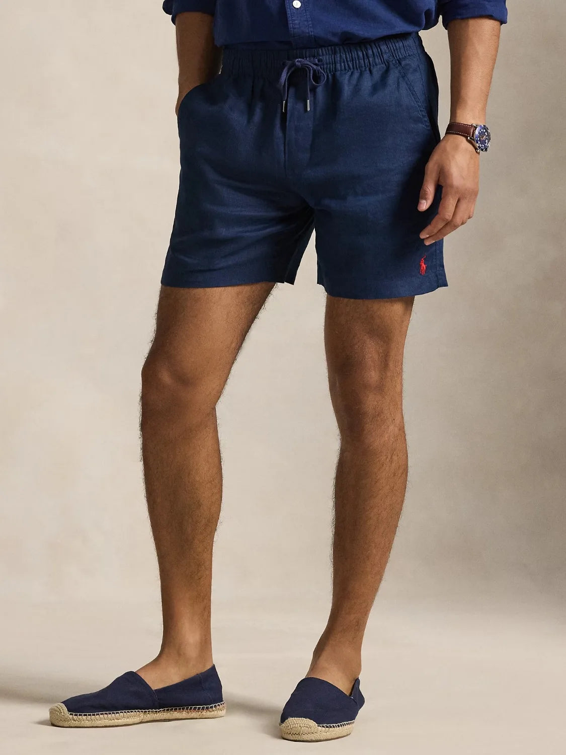 short-ralph-lauren-homme-marine-lin-100086245-face