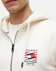 sweat-a-capuche-tommy-hilfiger-beige-zoom