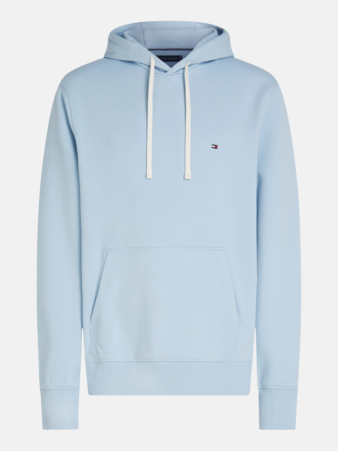 sweat-a-capuche-tommy-hilfiger-bleu-a-plat