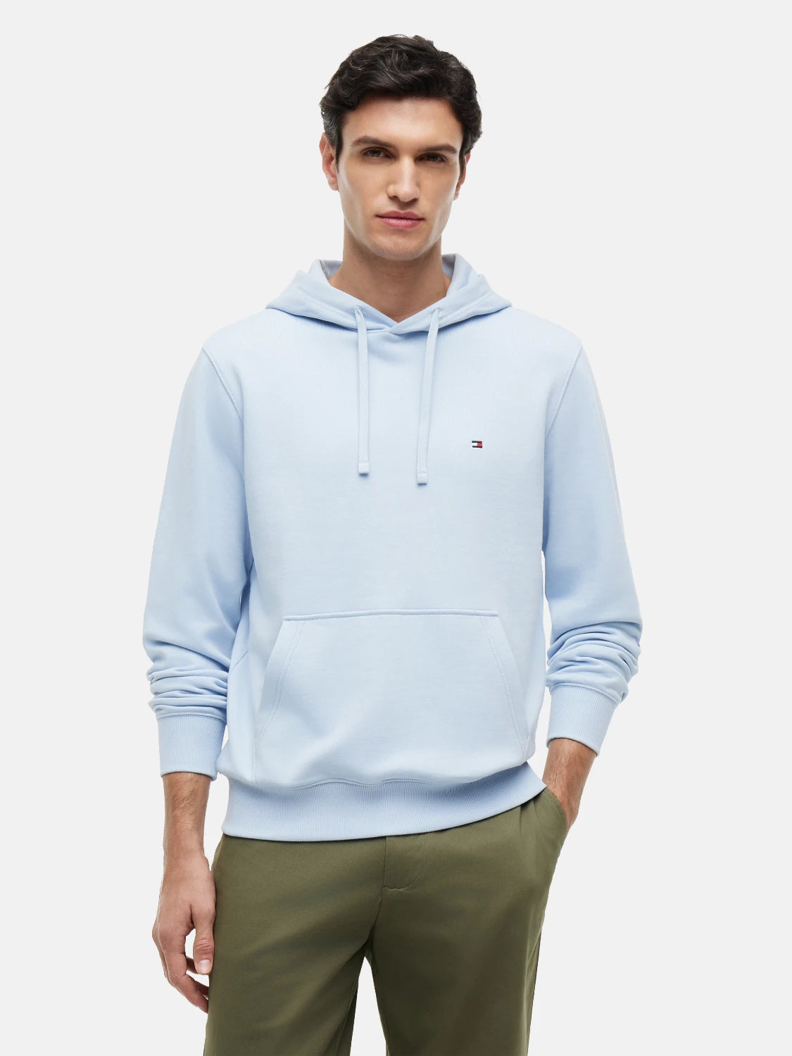 sweat-a-capuche-tommy-hilfiger-bleu-face