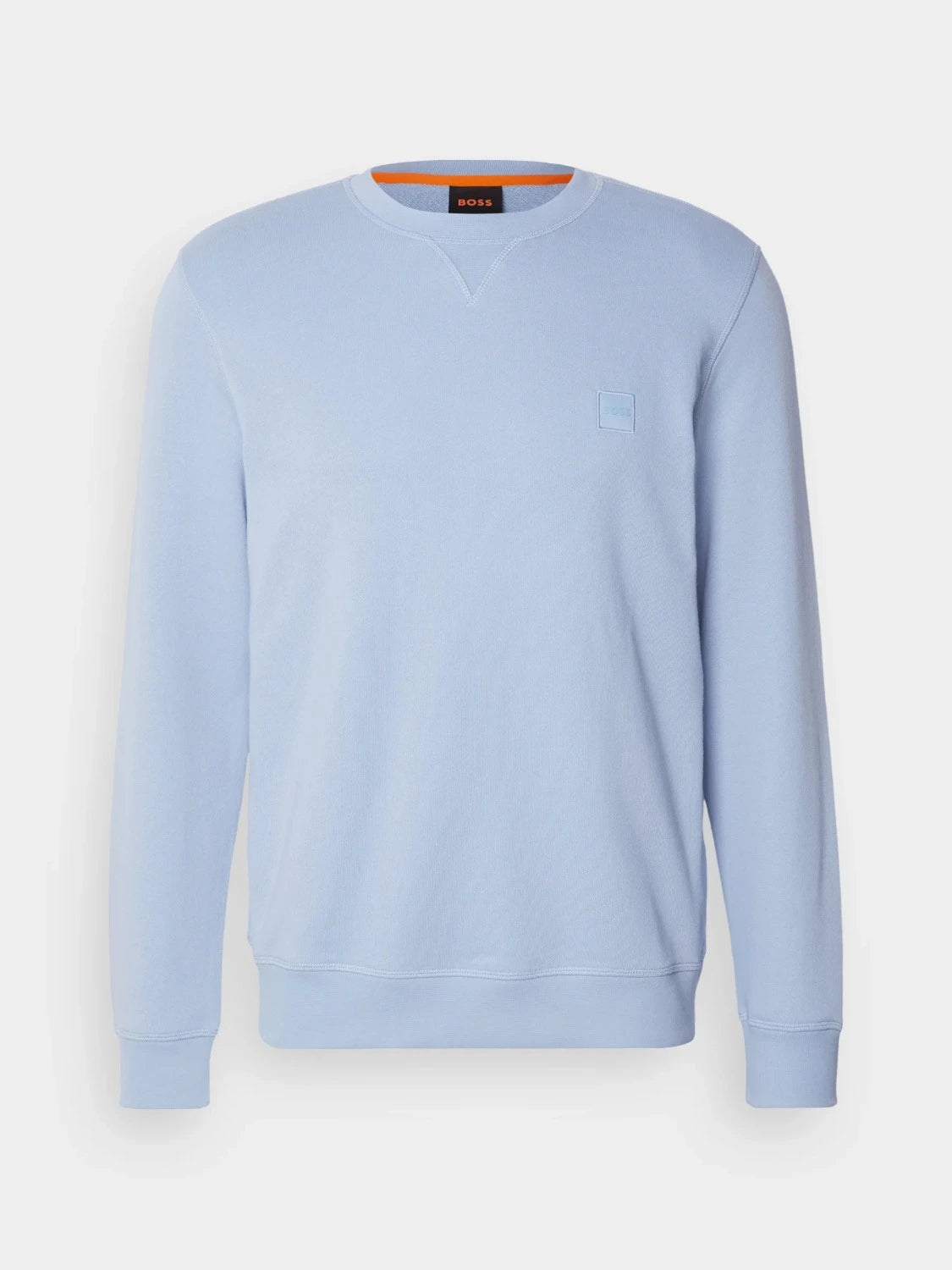 sweat-boss-bleu-homme-a-plat