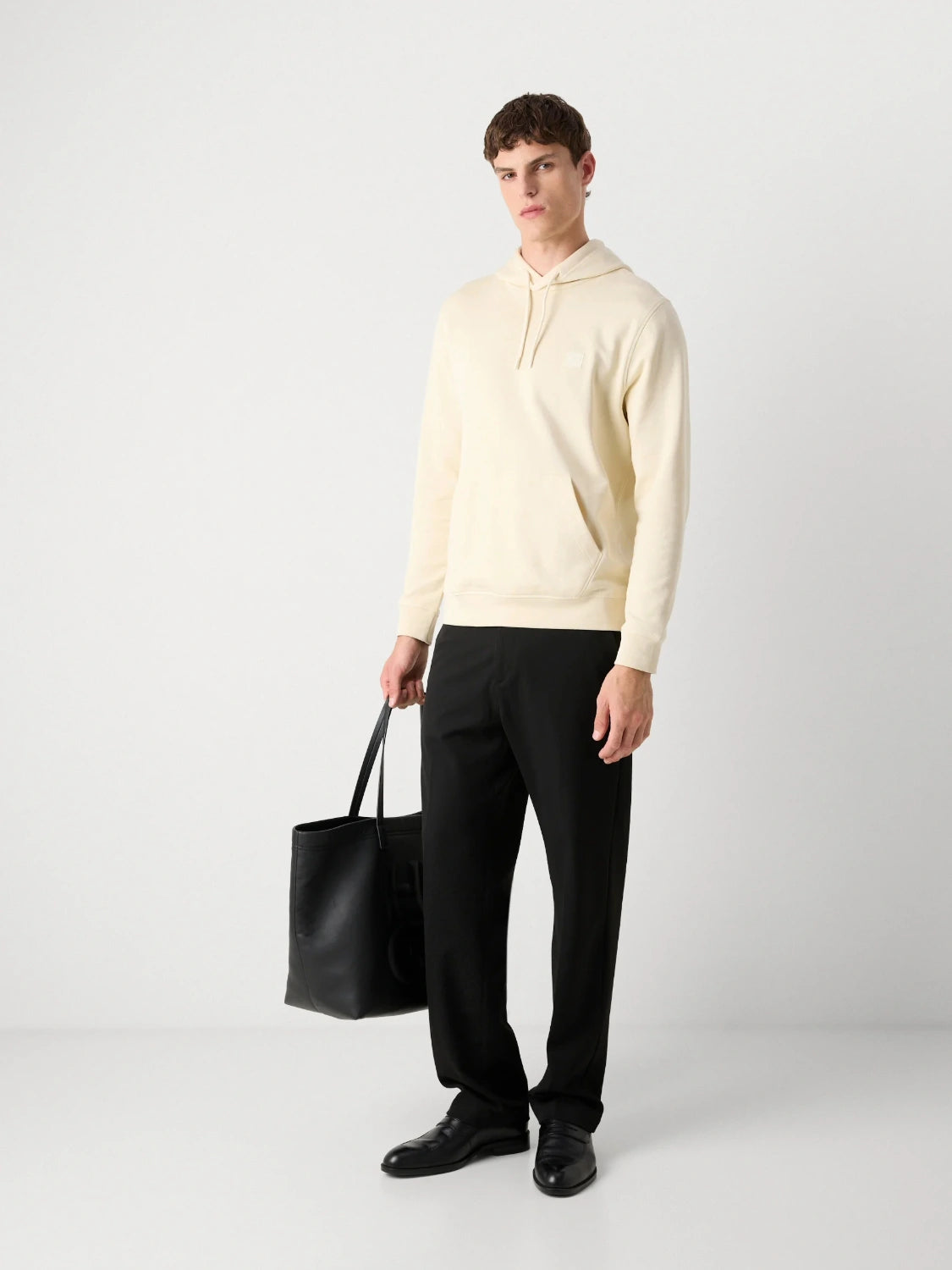 sweat-boss-jaune-homme-profil