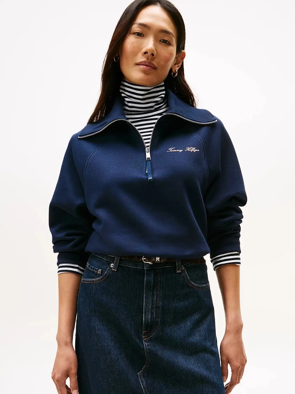 sweat-camionneur-femme-tommy-hilfiger-marine-face