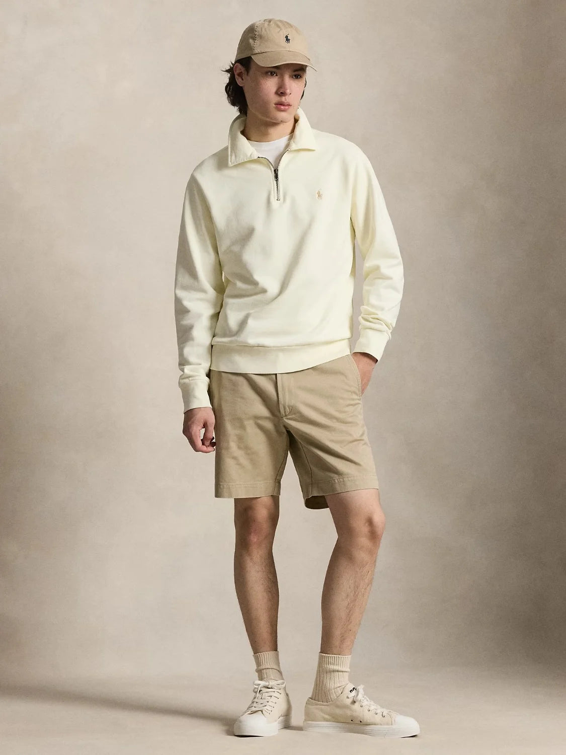 sweat-camionneur-ralph-lauren-beige-homme-710B18911002-porte