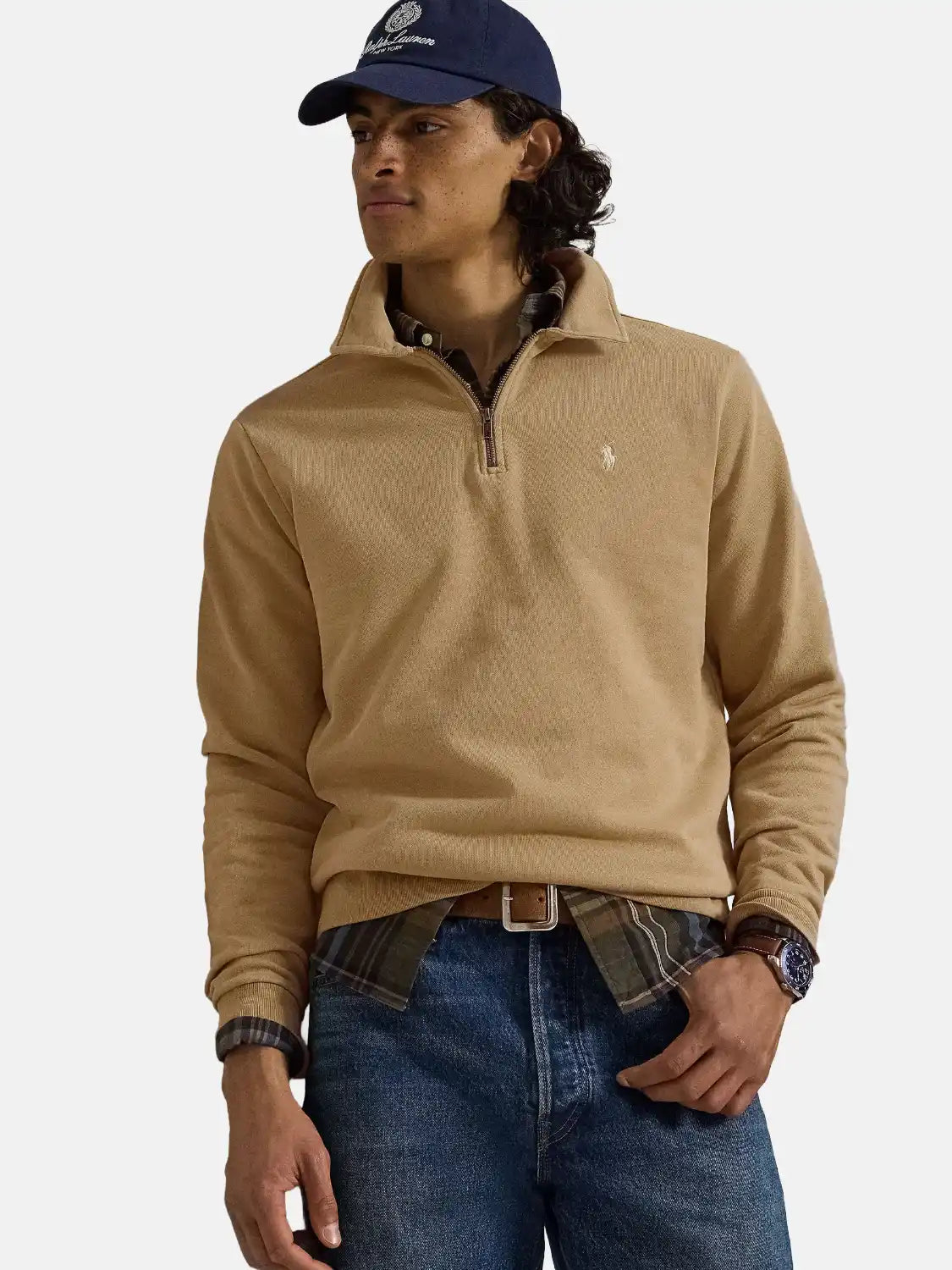sweat-camionneur-ralph-lauren-kaki-face-710b18911003