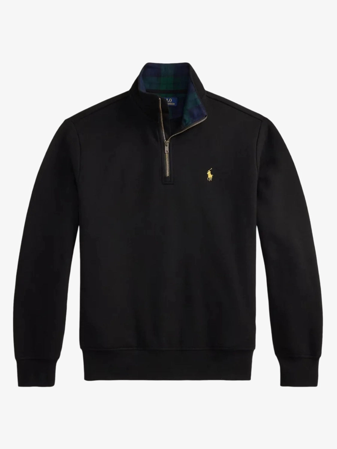 sweat-camionneur-ralph-lauren-noir-710B28291001-a-plat