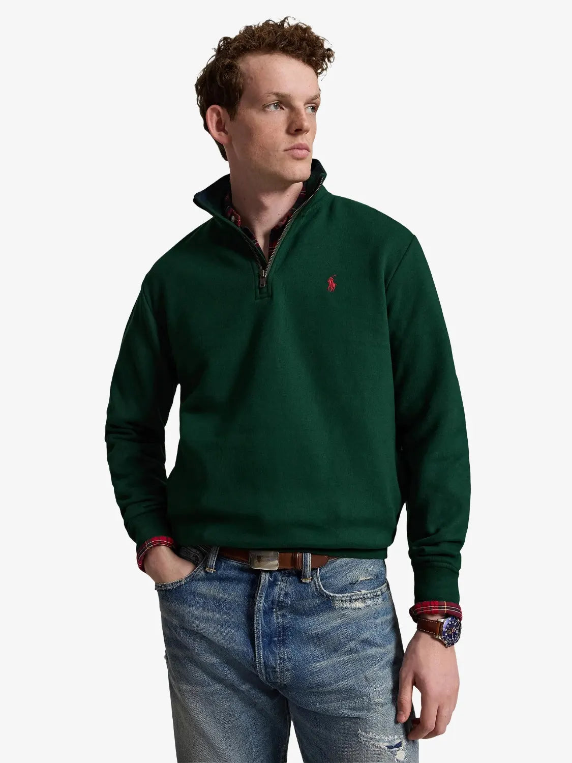 sweat-camionneur-ralph-lauren-vert-710B28291002-face