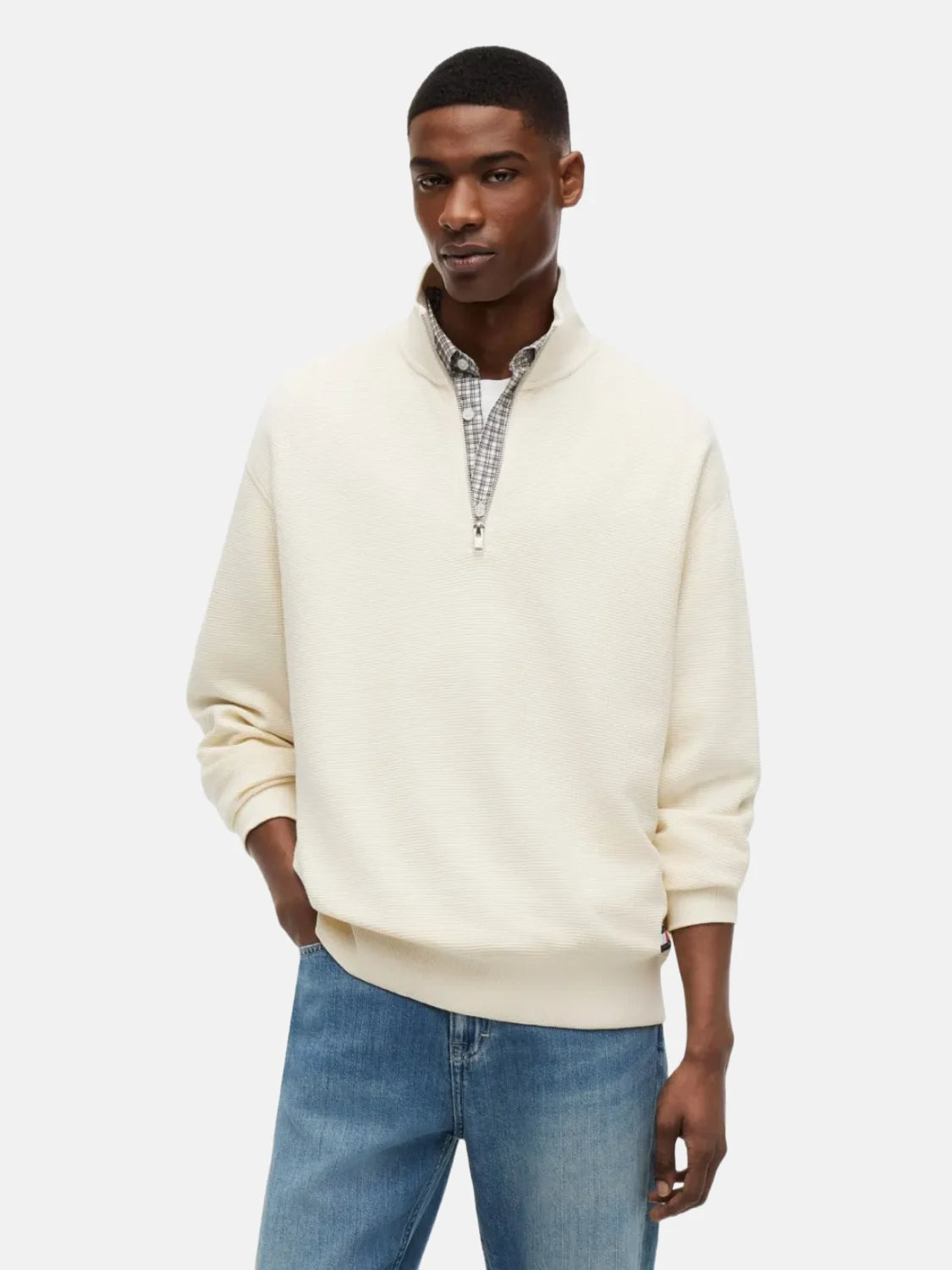 sweat-camionneur-tommy-jeans-blanc-face