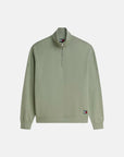 sweat-camionneur-tommy-jeans-kaki-a-plat