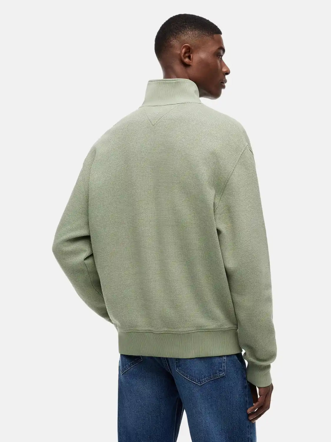 sweat-camionneur-tommy-jeans-kaki-dos