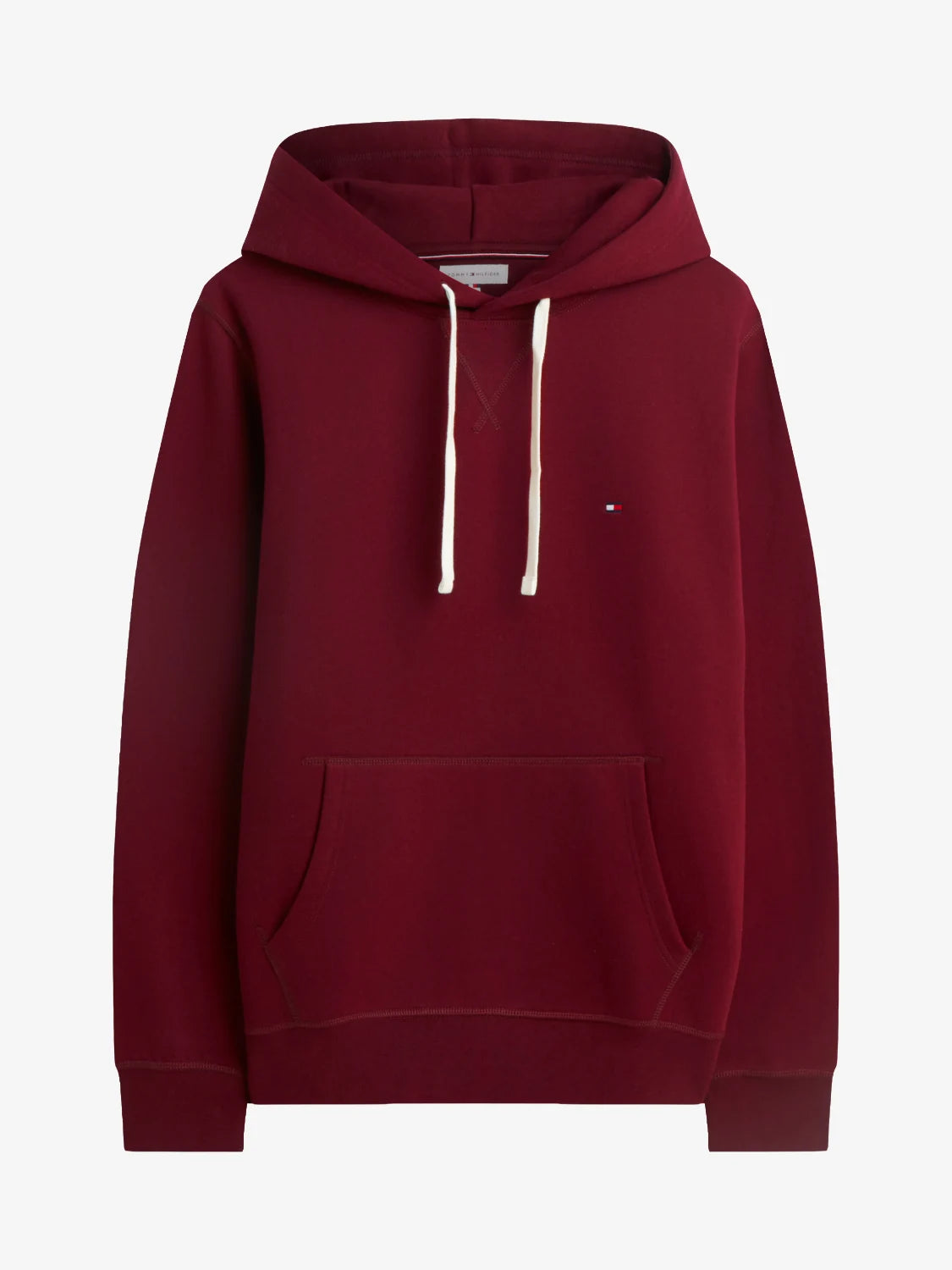 sweat-capuche-tommy-bordeaux-a-plat-mw0mw39997vlp