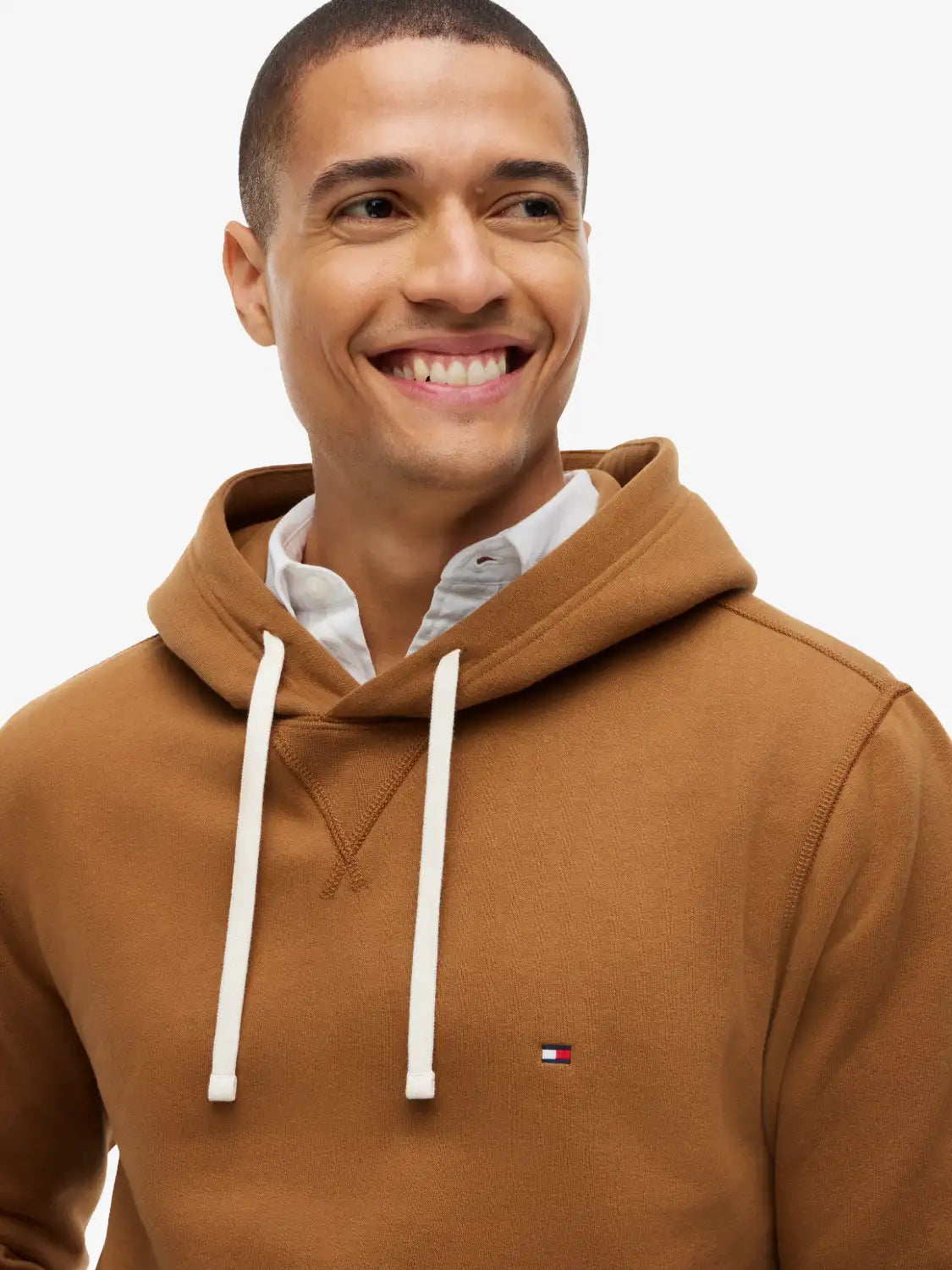 sweat-capuche-tommy-hilfiger-marron-zoom-mw0mw39997gvh