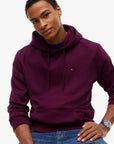 sweat-capuche-tommy-jeans-bordeaux-homme-DM0DM20742V11-face-zoom