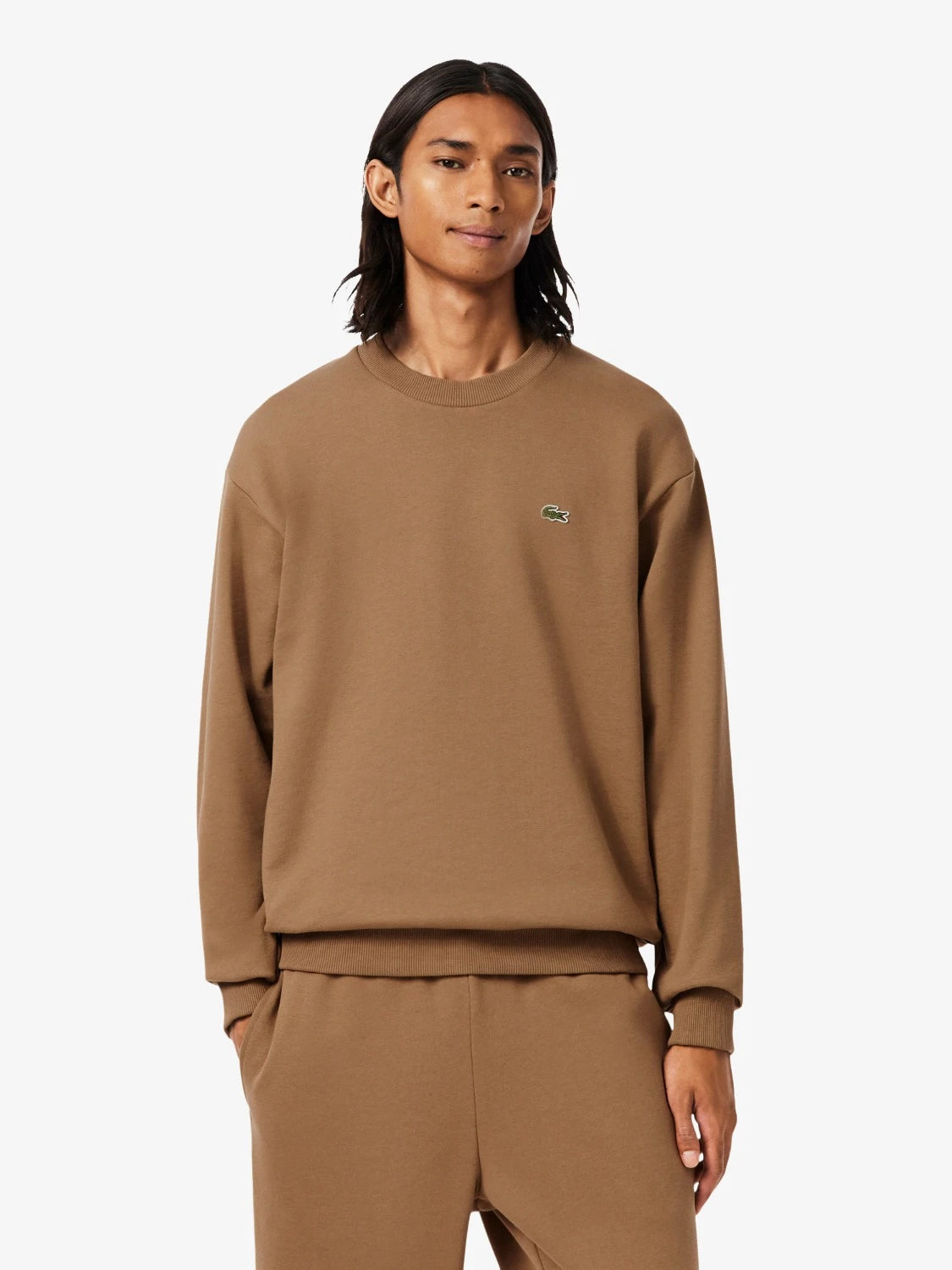 sweat-lacoste-marron-homme-SH8868-00-SIX-face