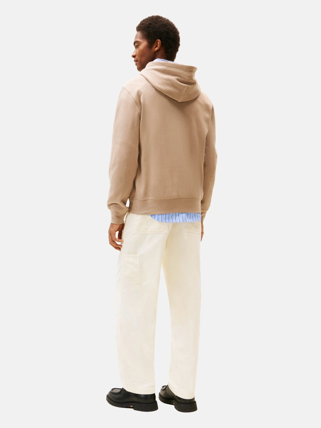 sweat-tommy-hilfiger-beige-homme-dos