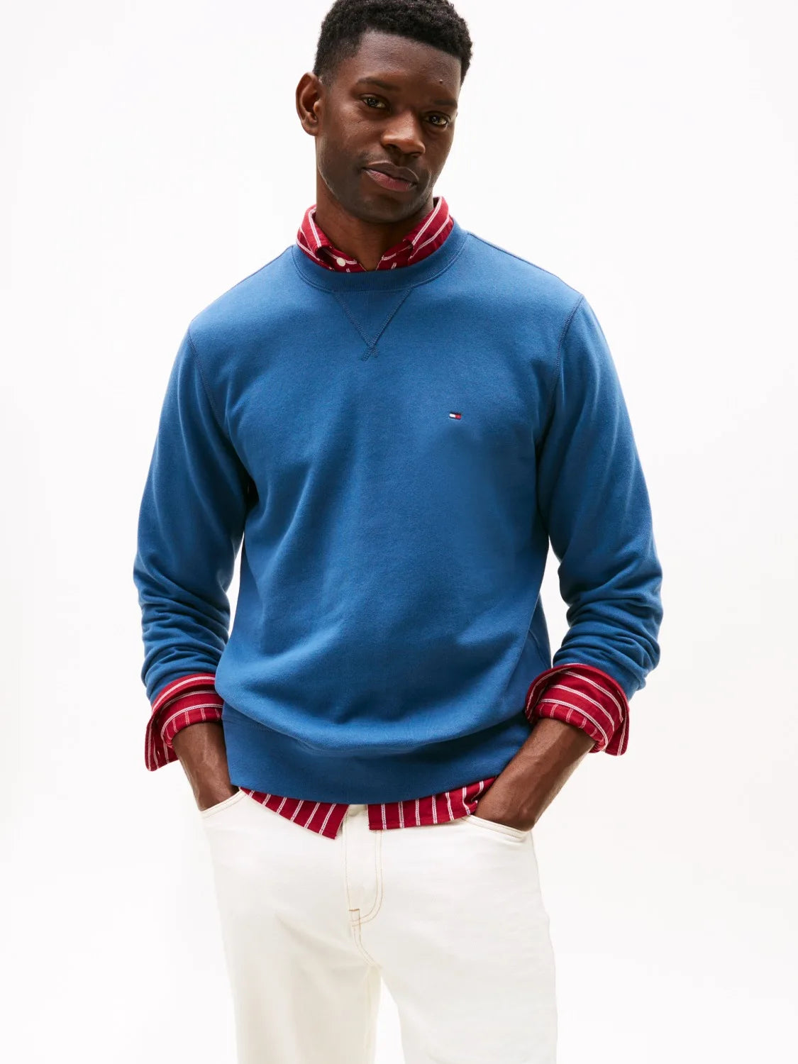 sweat-tommy-hilfiger-bleu-homme-face