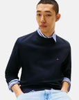 sweat-tommy-hilfiger-marine-tenue
