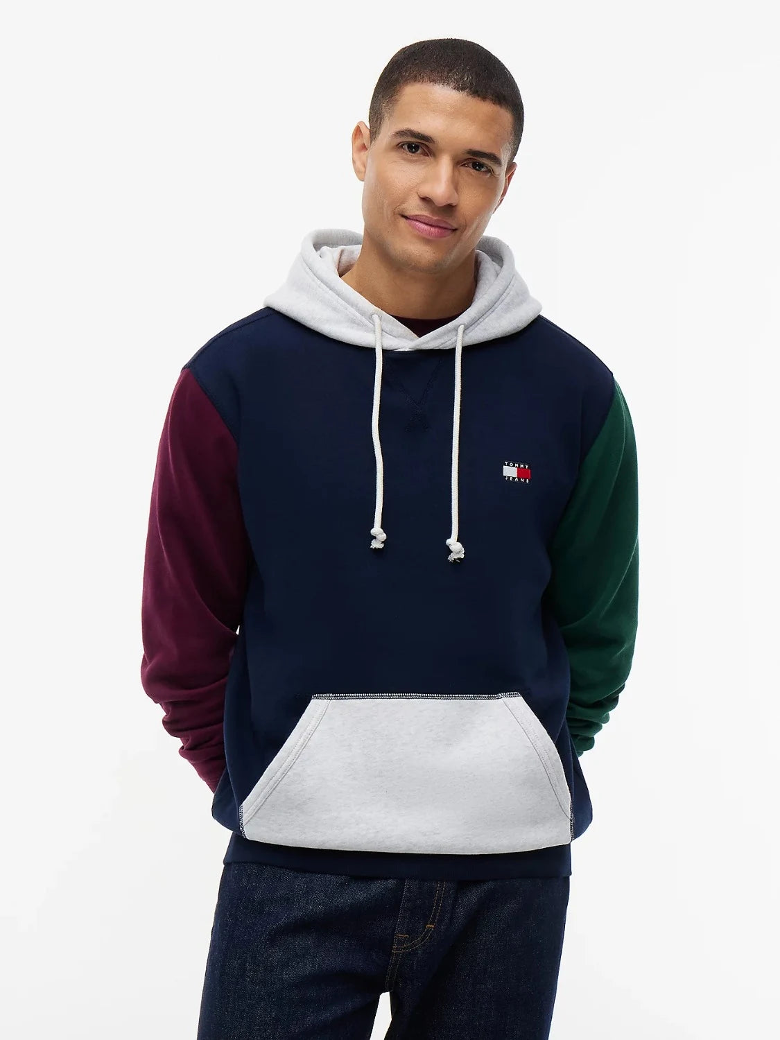 sweat-tommy-jeans-marine-homme-DM0DM23737C1G-face