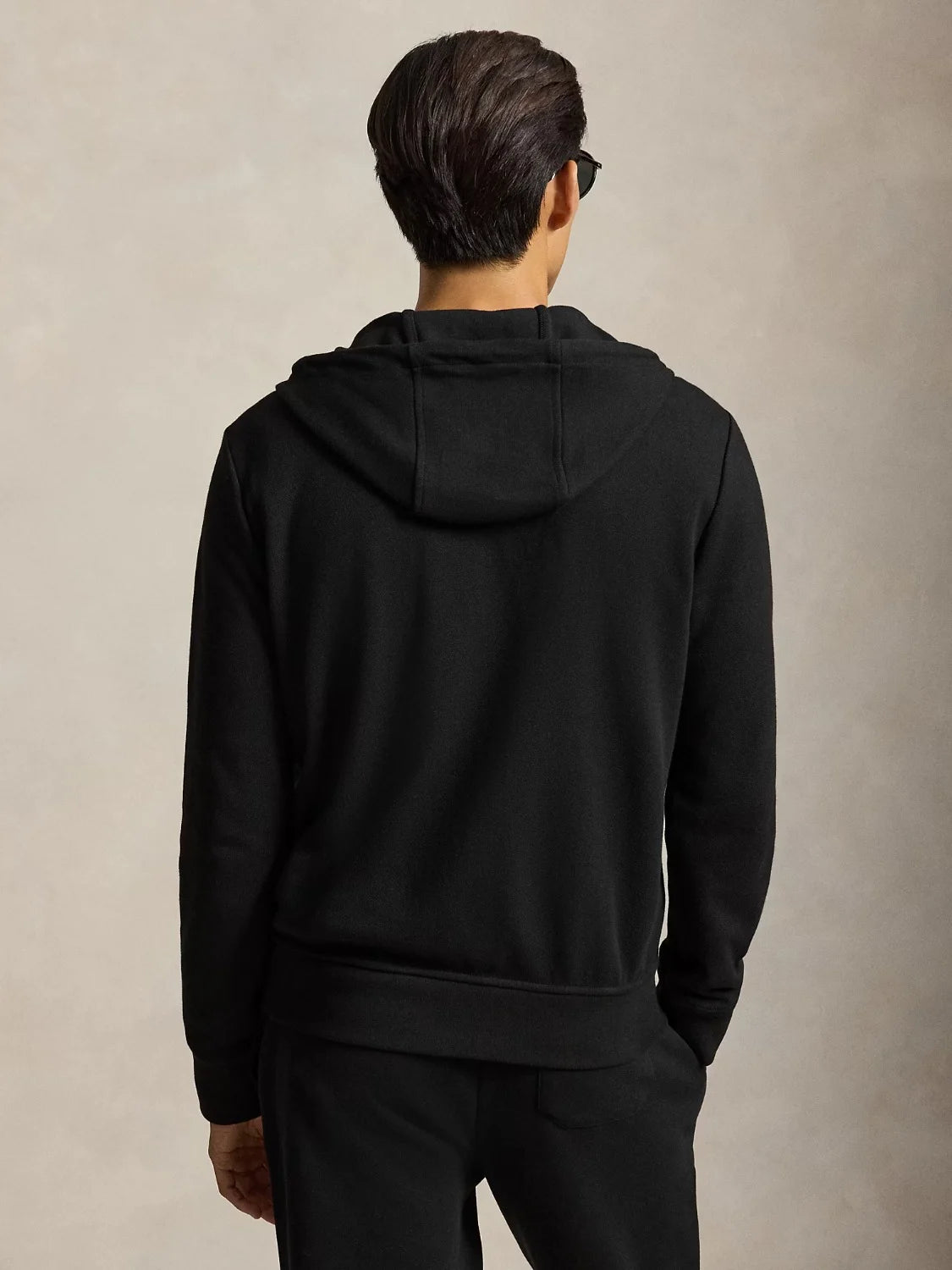 sweat-zippe-bi-matiere-ralph-lauren-noir-710B27138003-dos