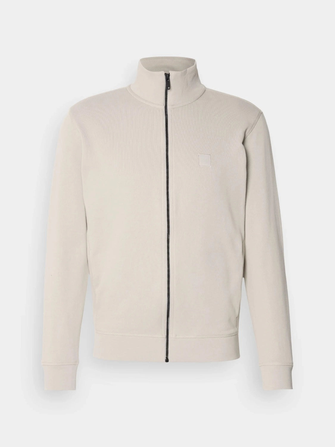 sweat-zippe-boss-beige-homme-a-plat