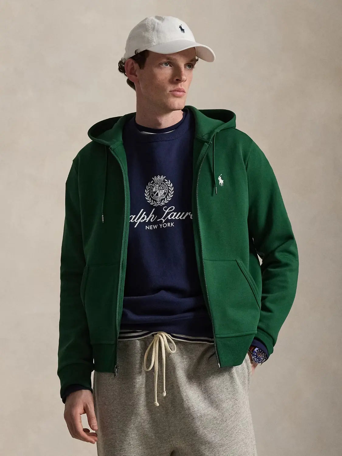 sweat-zippe-ralph-lauren-vert-homme-710881517508-face