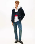sweat-zippe-tommy-hilfiger-homme-marine-porte