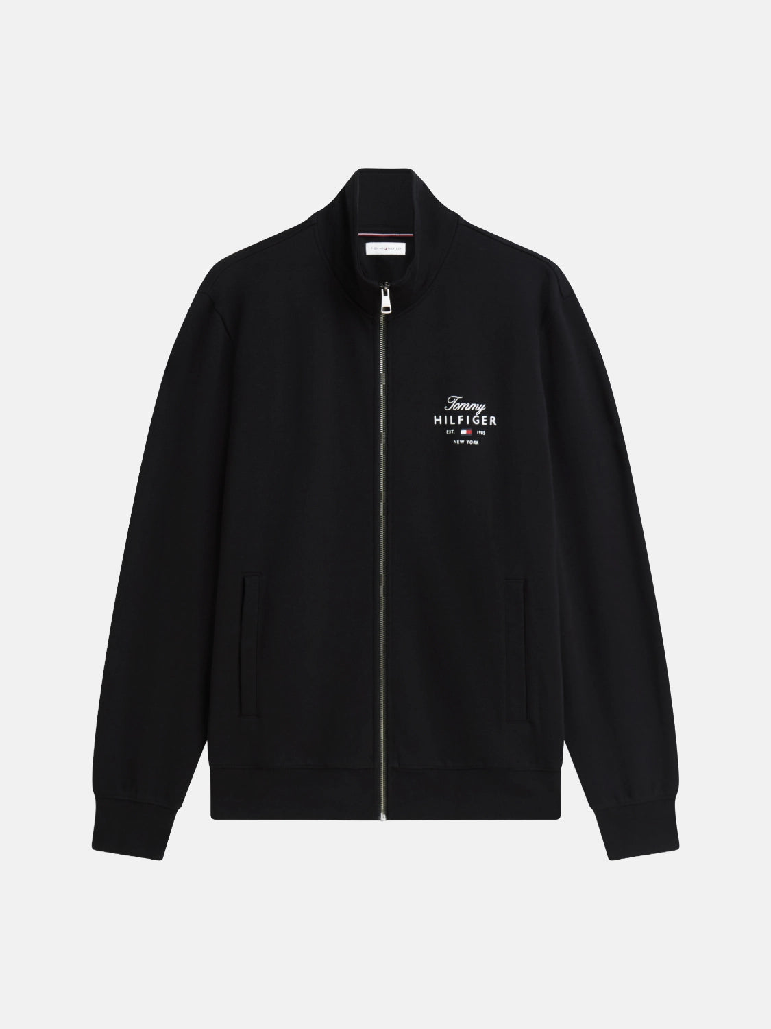 sweat-zippe-tommy-hilfiger-noir-a-plat