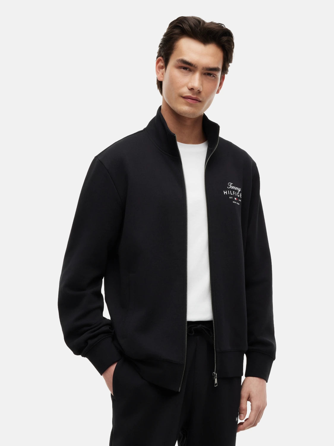 sweat-zippe-tommy-hilfiger-noir-face