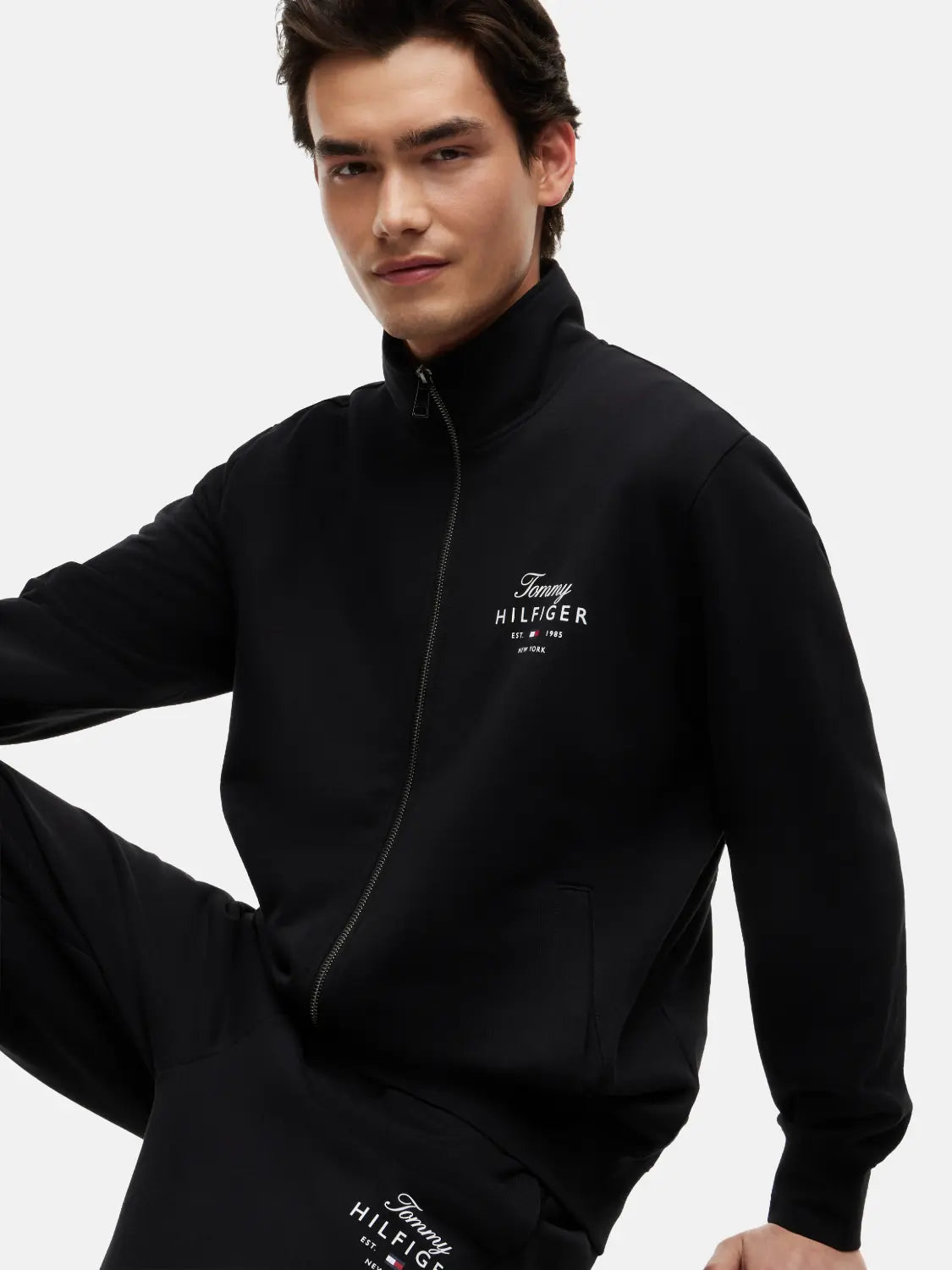 sweat-zippe-tommy-hilfiger-noir-zoom