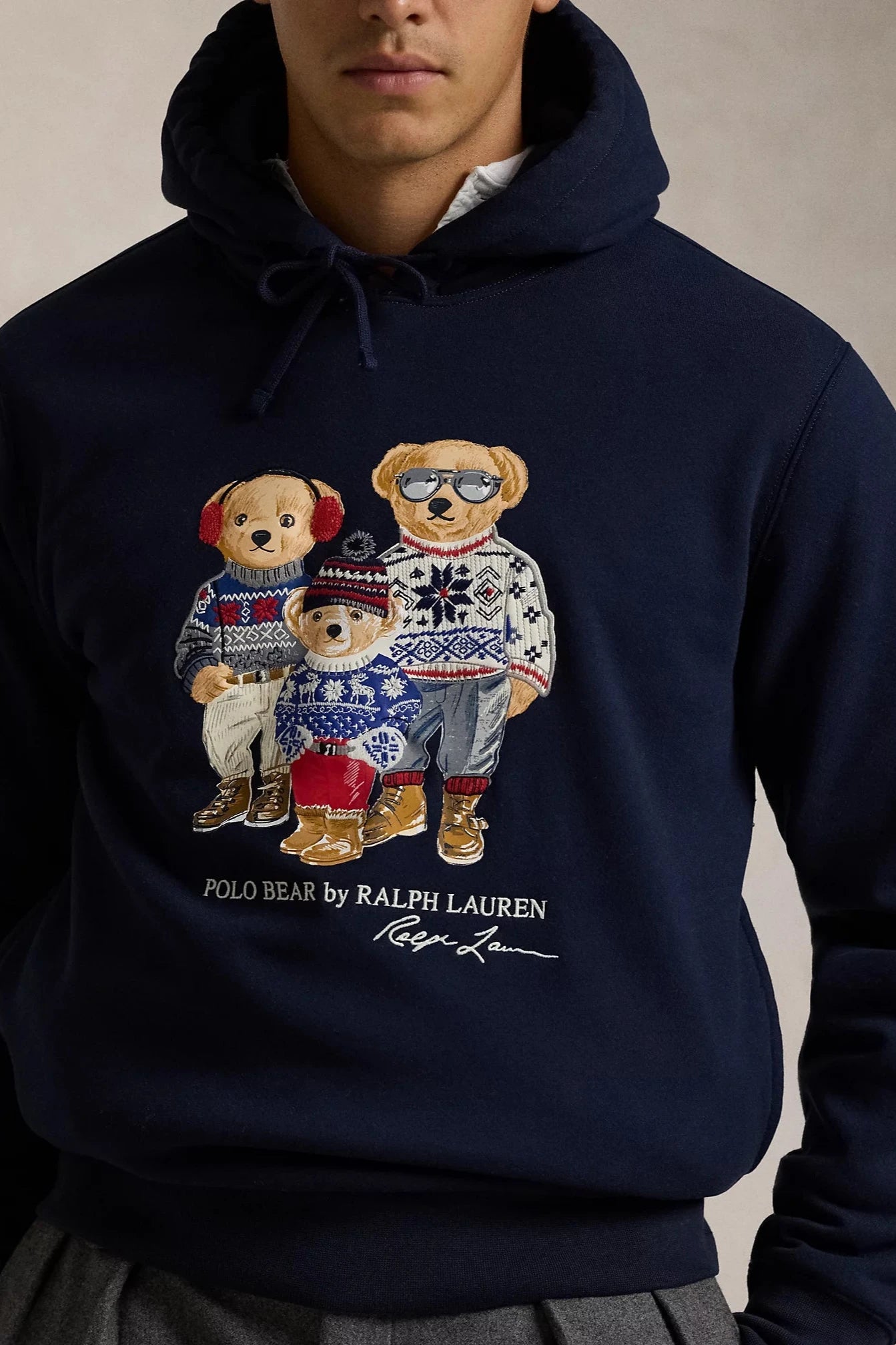 Sweat Bear Ralph Lauren marine | Georgespaul       