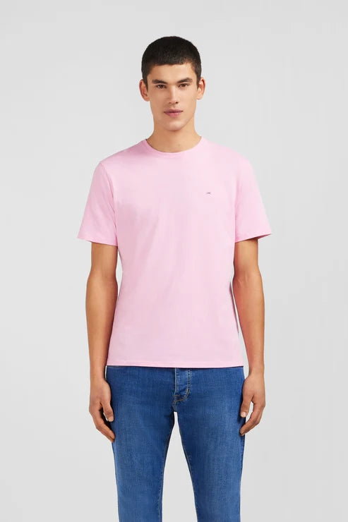 t-shirt-eden-park-homme-rose-face