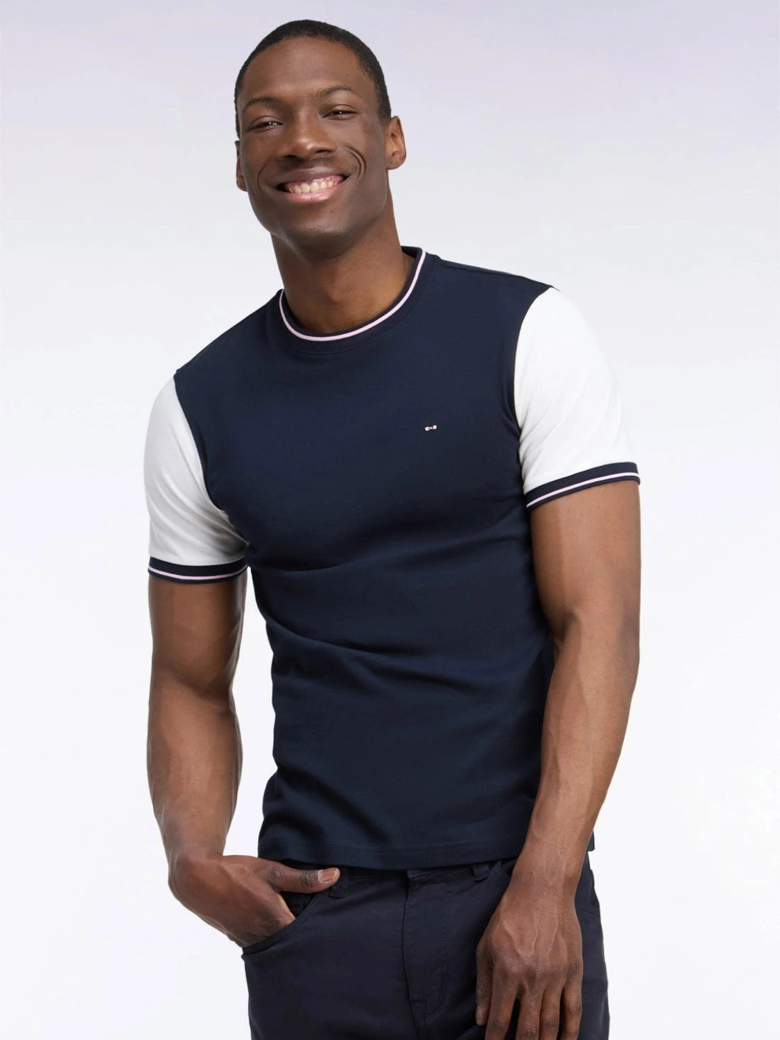 t-shirt-eden-park-marine-homme-H26MAITC0018BEC15-face