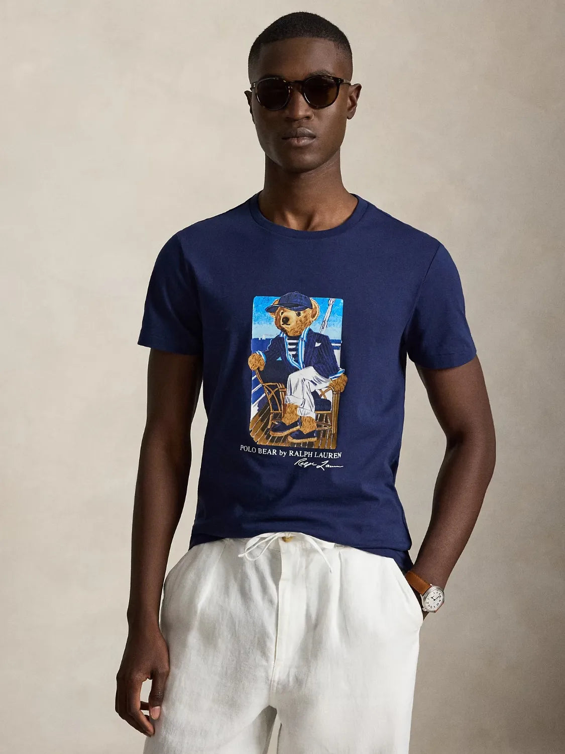 t-shirt-ralph-lauren-bear-marine-homme-710B21964001-face