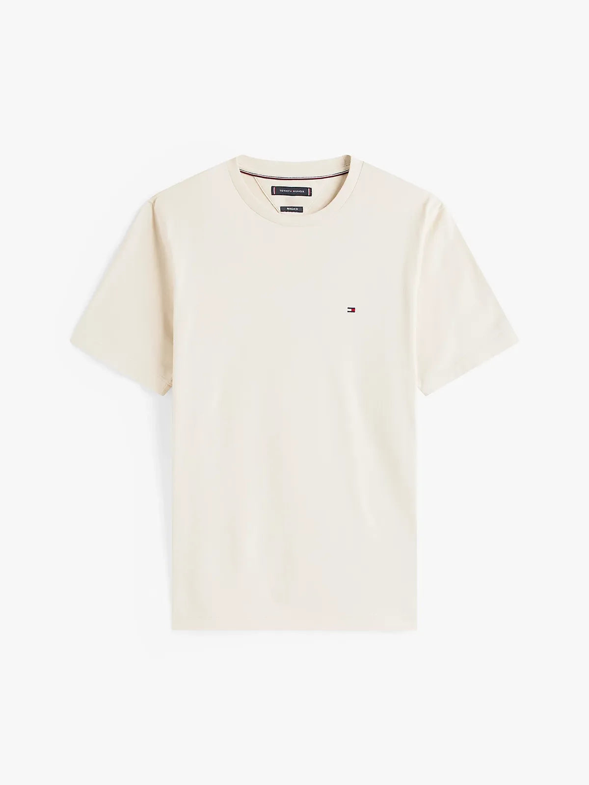 t-shirt-tommy-hilfiger-homme-beige-a-plat