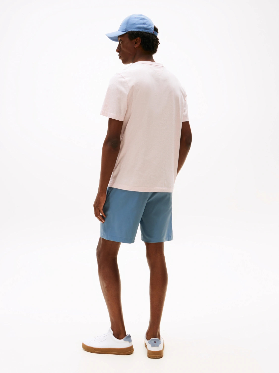 t-shirt-tommy-hilfiger-homme-rose-clair-dos