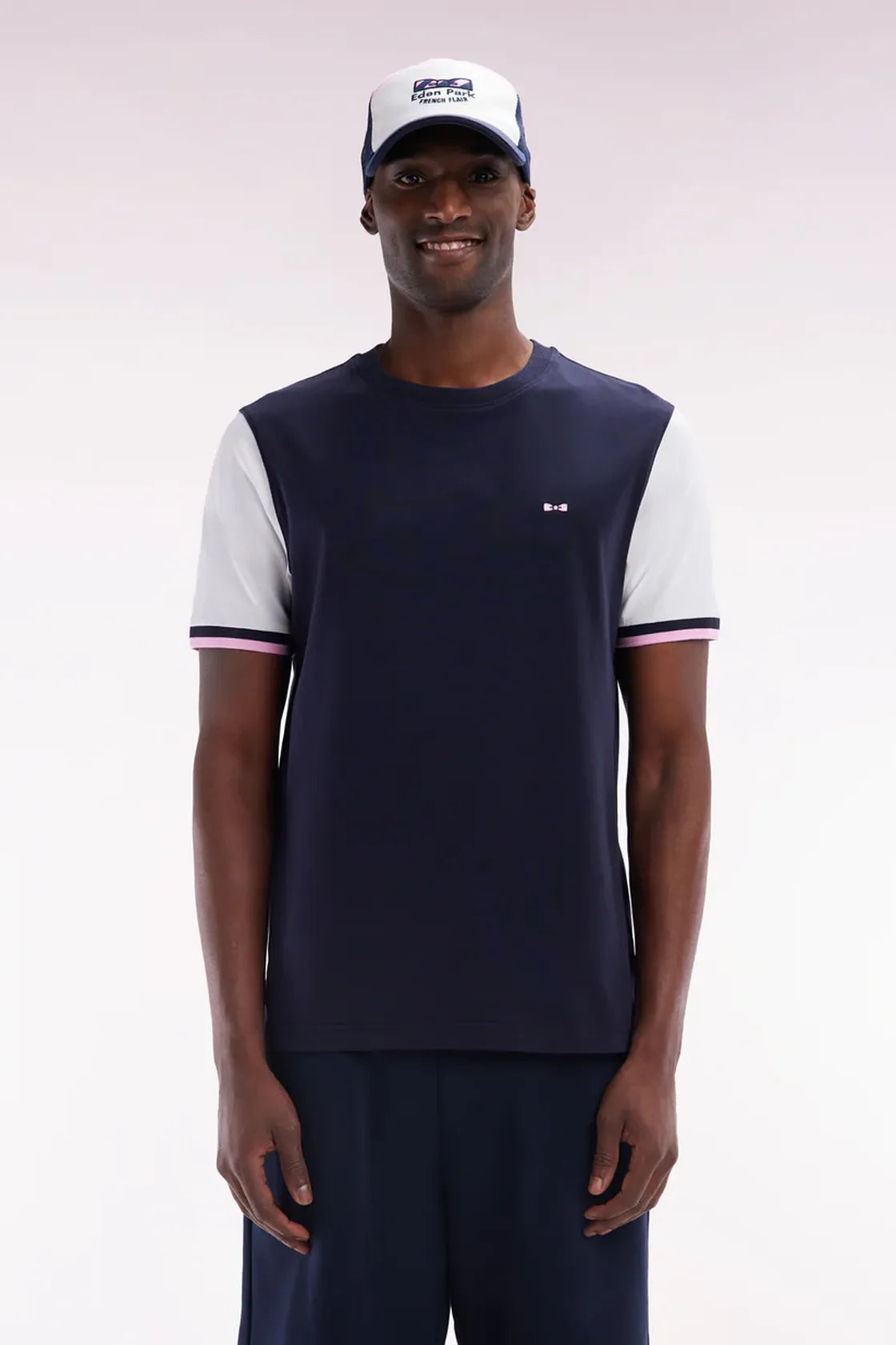 tshirt-eden-park--homme-marine-face