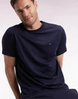 tshirt-eden-park-basique-marine-homme-face-zoom