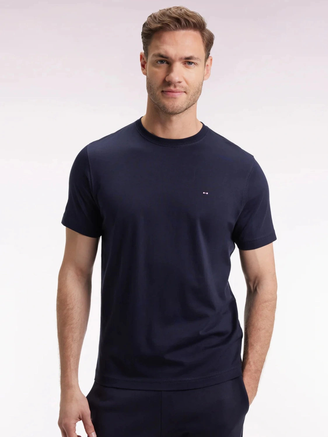 tshirt-eden-park-basique-marine-homme-face