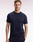 tshirt-eden-park-basique-marine-homme-face
