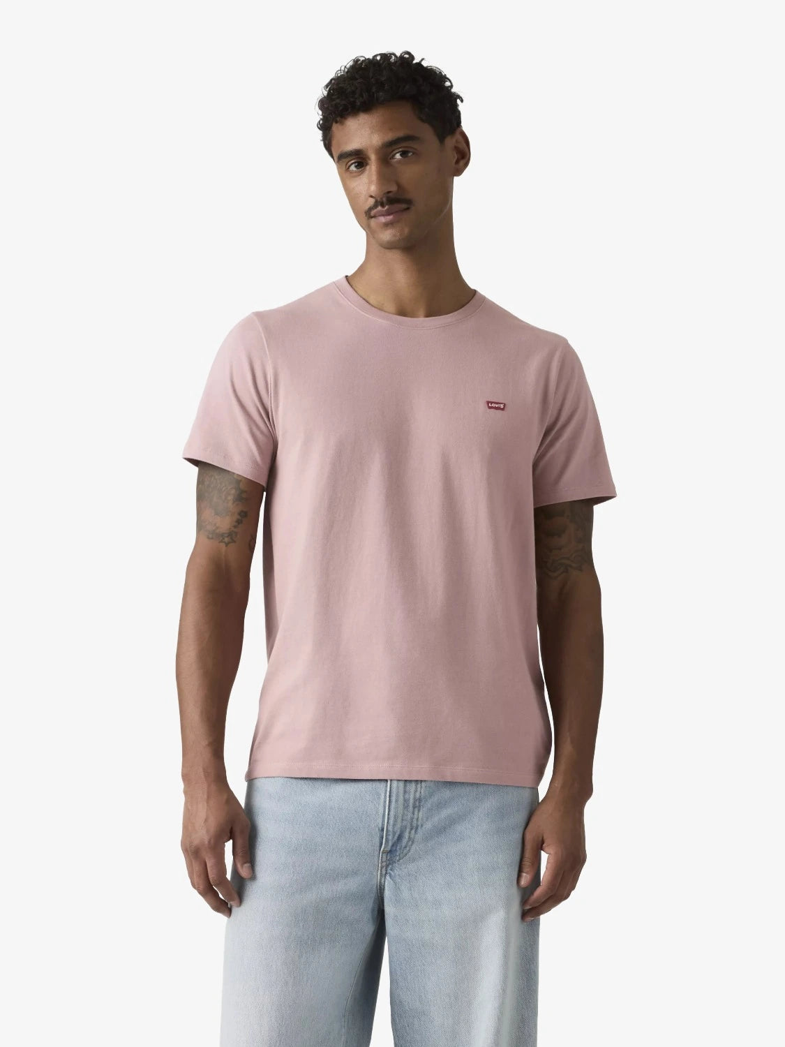 tshirt-levis-rose-homme-566050307-face