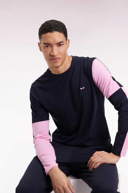 tshirt-manches-longues-eden-park-marine-homme-face-zoom