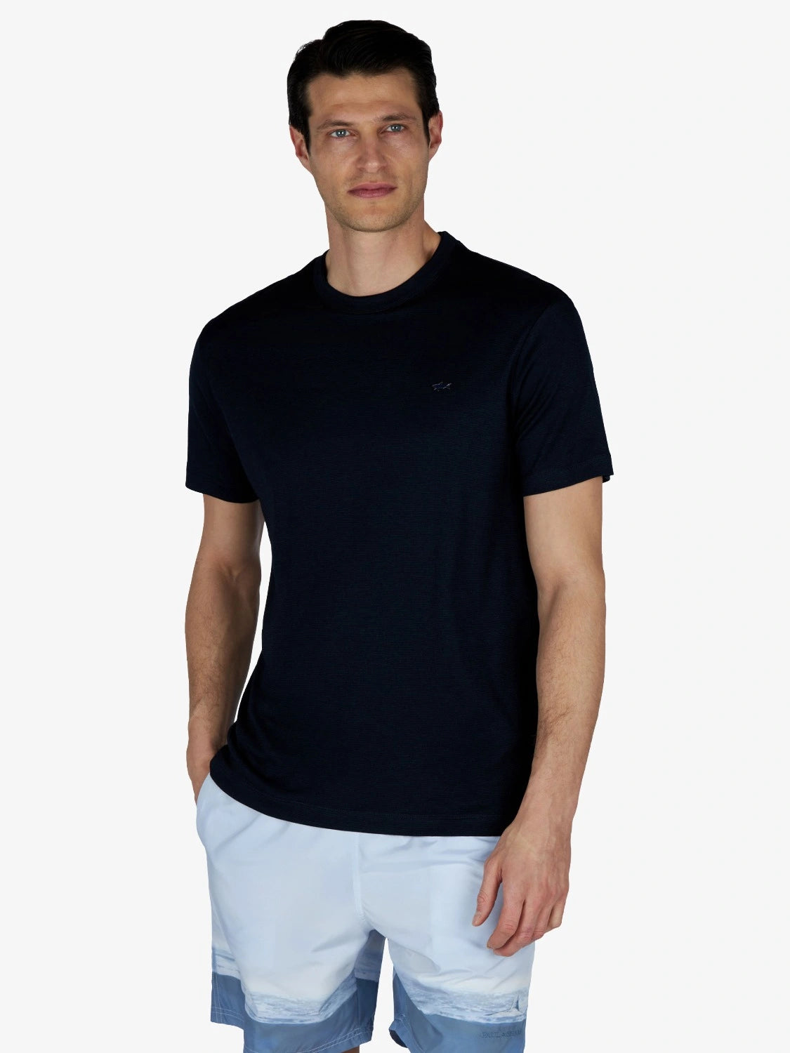 tshirt-paul-shark-marine-homme-25411026 013-face